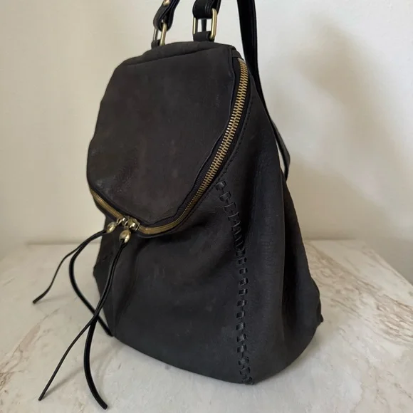 Hobo River Backpack - Black Suede - Picture 3 of 9